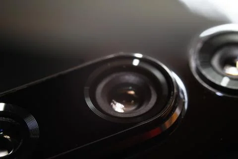 Back cameras for smartphone or cell phone Stock Photos