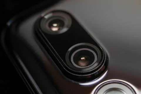 Back cameras for smartphone or cell phone Stock Photos