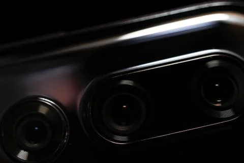 Back cameras for smartphone or cell phone Stock Photos
