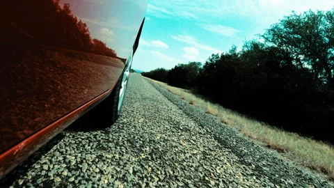 Back car wheel Stock Footage 277181984