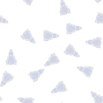 Back of chicken glyph seamless pattern Stock Illustration