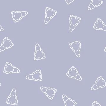 Back of chicken line seamless pattern Stock Illustration