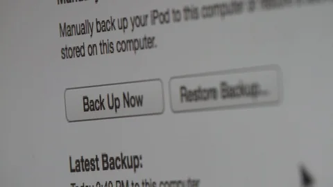 BACK UP COMPUTER NOW Stock-Footage 101264772