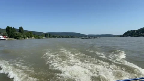 Back Danube Ferry Stock Footage 162401550