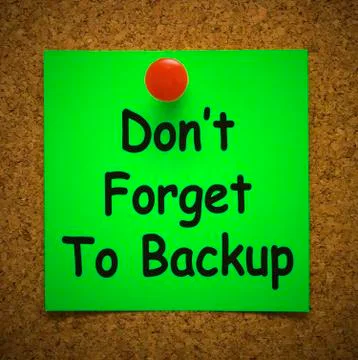 Back up data concept icon shows the importance of a backup plan Illustrazione stock
