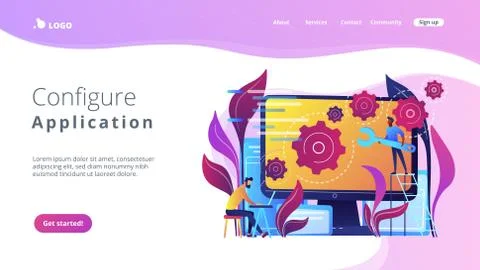 Back end development it concept vector illustration Stock Illustration