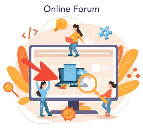 Back end development online service or platform. Software Stock Illustration