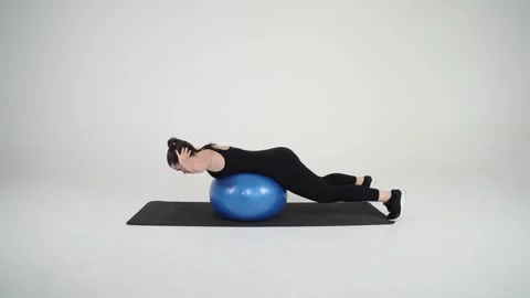 Back Extension on Ball Stock Footage 314192418