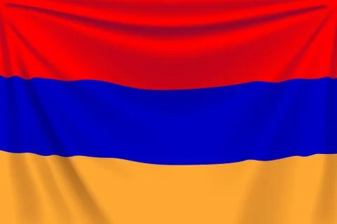 Back flag armenia Stock Illustration