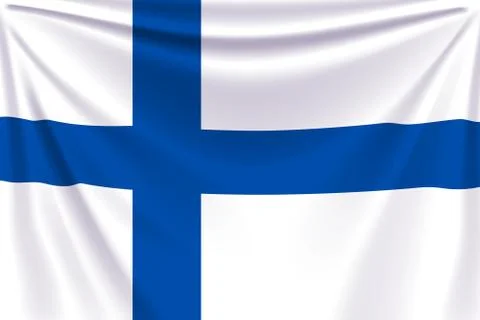 Back flag finland Stock Illustration