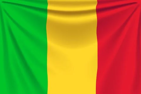 Back flag mali Stock-Illustration