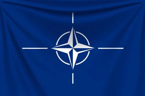 Back flag nato Stock Illustration