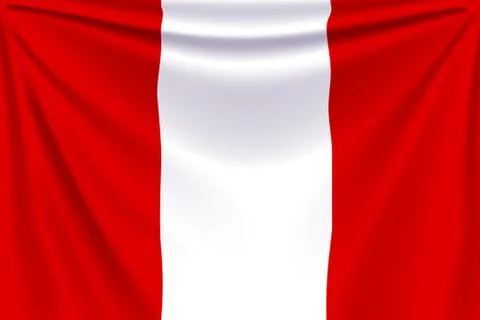 Back flag peru Stock Illustration