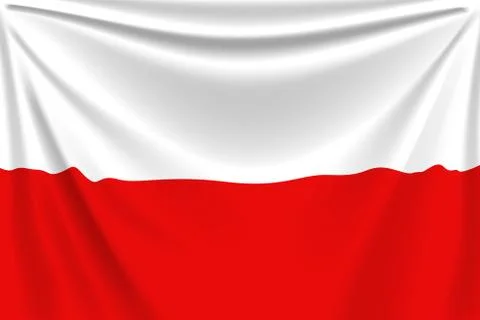 Back flag poland Stock Illustration