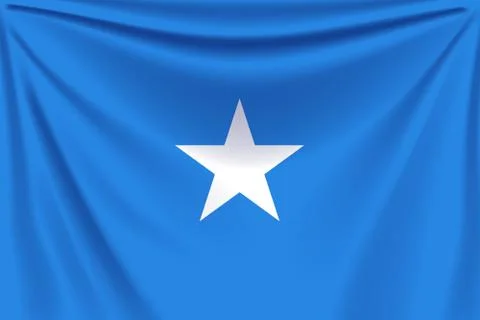 Back flag somalia Stock Illustration