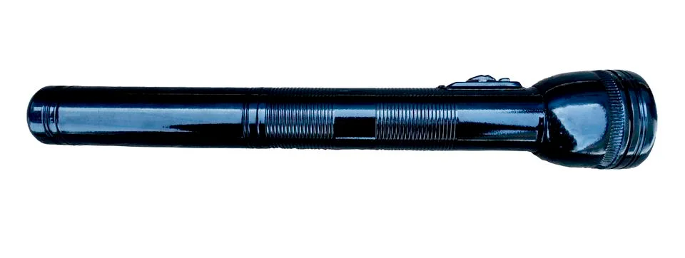 Back flashlight on a white background. Foto stock