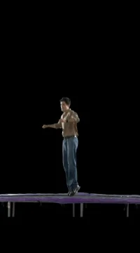 Back Flip Bail out Stock Footage 79820