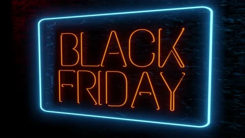 Back Friday Neon light Stockbeeldmateriaal 146661482
