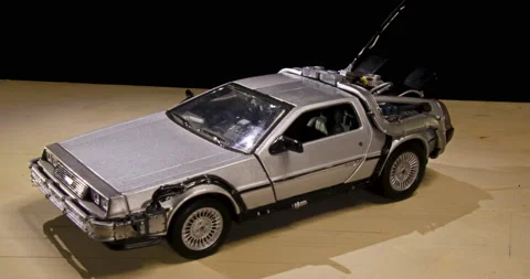 Back to the Future Delorean model automobile car vehicle Stock Footage 137660465