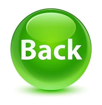 Back glassy green round button Illustrazione stock