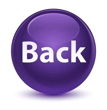 Back glassy purple round button Stock Illustration