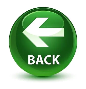 Back glassy soft green round button Stock Illustration