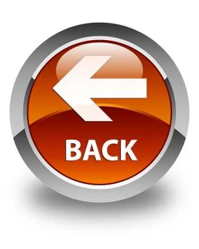 Back glossy brown round button Stock Illustration