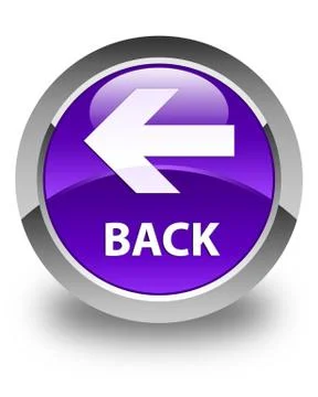 Back glossy purple round button Illustrazione stock