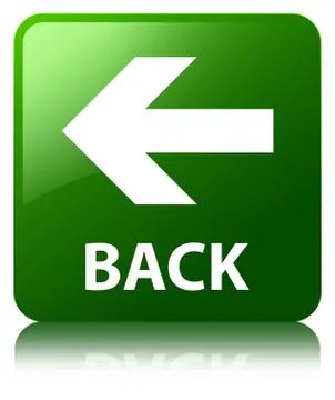 Back green square button Stock Illustration