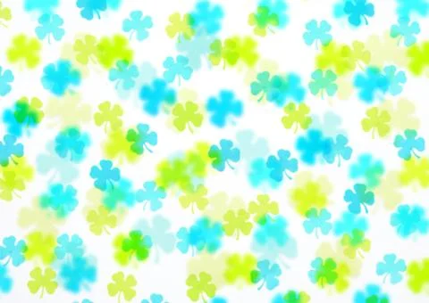 Back ground with four-leaf clovers Stock Photos