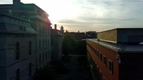 Back of Hall of languages Stock Footage 342028658