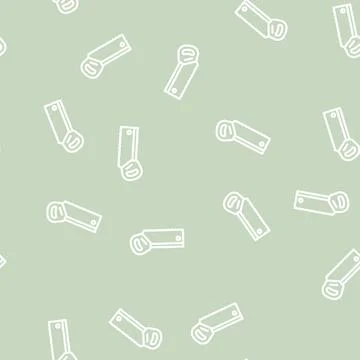 Back hand saw line vector seamless pattern Stock Illustration