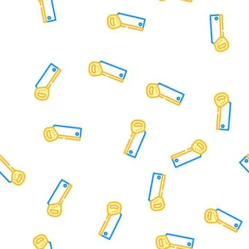 Back hand saw vector seamless pattern Stock Illustration