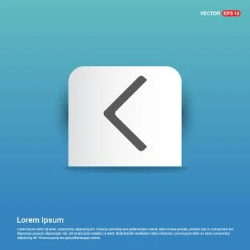 Back Icon - Blue Sticker button Stock Illustration