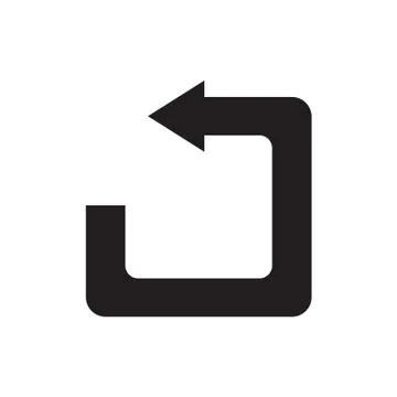Back icon Stock Illustration