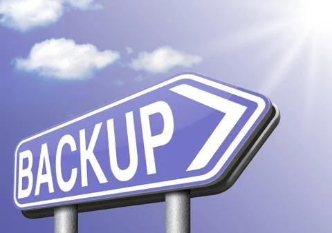Back up Illustrazione stock