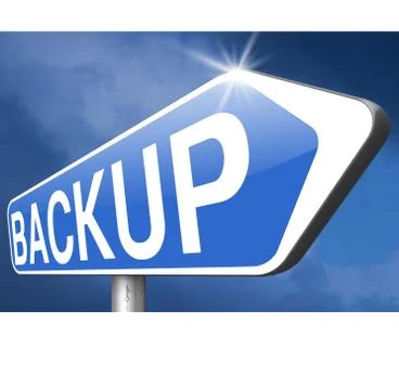 Back up Stock Illustration