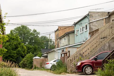 Back Laneway 库存照片