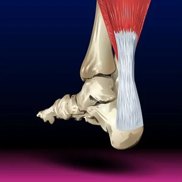 Back Leg Bone &amp; muscle Stock Illustration
