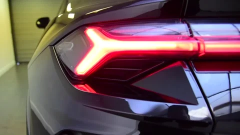 Back light lambo Stock Footage 244581300