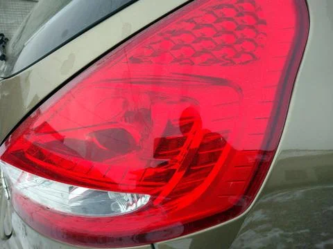 The back lights of a car Fotos de archivo