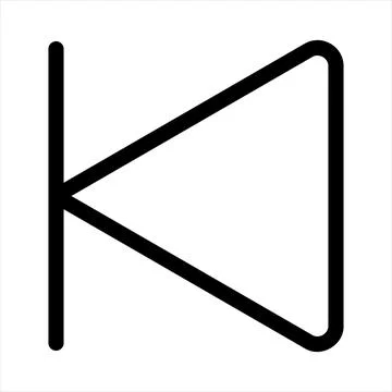 Back line icon vector illustration isolated on white background Stock Illustration