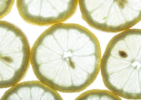 Back lit lemon Stock Photos