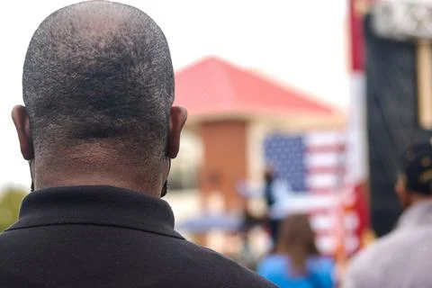 The back of a man's head Stock-Fotos