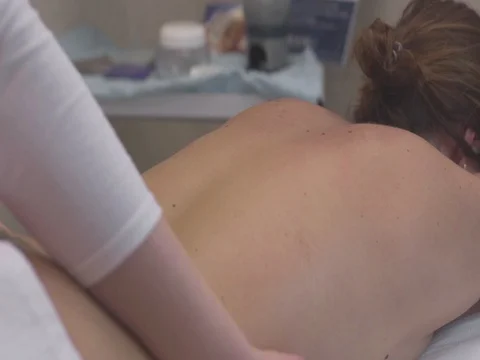 Back Massage 1 Stock Footage 80758069
