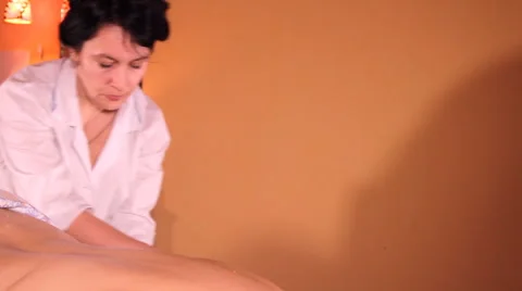 Back massage Stock Footage 49622357