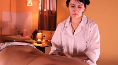 Back massage Stock Footage 49623362