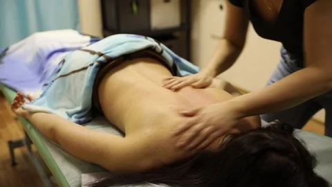 Back massage Stock Footage 106291250