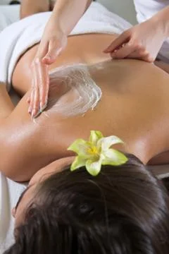 Back massage Stock Photos