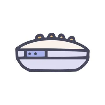 Back massager color vector doodle simple icon Stock Illustration